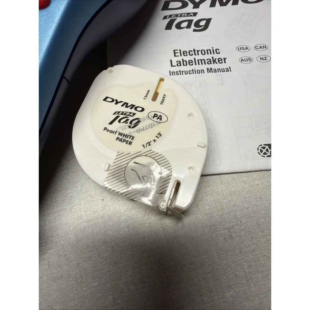 Dymo Letra Tag 100 Esselte Electronic Label Maker Handheld Printer Tested Works